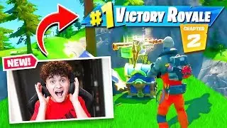 My Little Brother Plays Fortnite CHAPTER 2 for First Time! (Season 11)