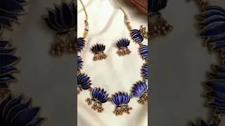 LOTUS NECKLACE 😍#onamspecial #onamtraditions #trending #shorts #jwellery #lotus jewellery #lotus