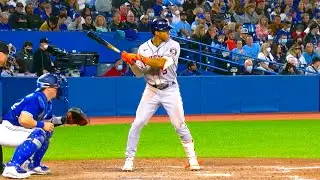 Jeremy Pena Slow Motion Baseball Swing Hitting Mechanics Instruction Home Run Video Tips