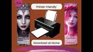 PRINTABLE BOOKMARKS Super Bundle #9 - Set of 40 - Elf Fairy Theme - Self-Love Matters Tips - Fantasy