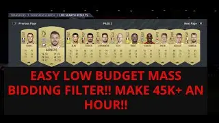 FIFA 21 - TRADING TIPS - EASY LOW BUDGET MASS BIDDING  - MAKE 45K+ AN HOUR  - FIFA 21 TRADING TIPS!