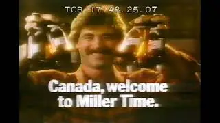 Canada Welcome to Miller Time Beer TV Commercial 1983