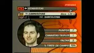 SPANISH ACB LEAGUE: 2001 playoff finals - Real Madrid vs Barcelona (game 3)
