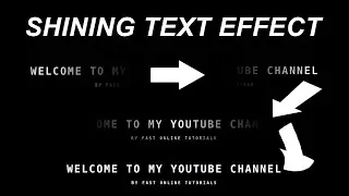 Pure CSS Shining Text Effect Animation - FOT