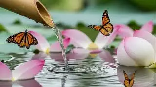 DIY Water Feature with Lotus Pond and Butterfly Garden