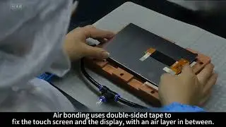 Air (frame) bonding LCD production process