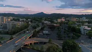 DOWNTOWN EUGENE, OREGON. (SHORT)