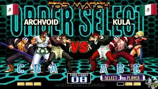 ArchVoid vs KULA &iexcl;Un Choque Muy Potente de Maestros! KOF 2002