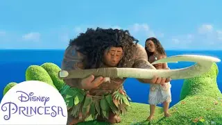 Te Fiti Devuelve el Anzuelo M&aacute;gico de Maui | Disney Princesa