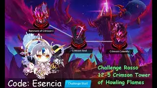 [Elsword] Code: Esencia Challenge Mode 12-5 Crimson Tower Howling Flames 코드: 에센시아 도전 모드 홍염이 울부짖는 탑