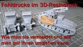 Resin printing failures - handling and prevention
