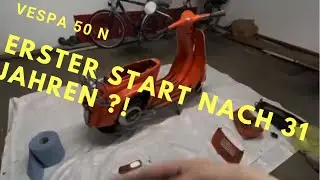 Vespa 50 N | Erster Startversuch nach 31 Jahren