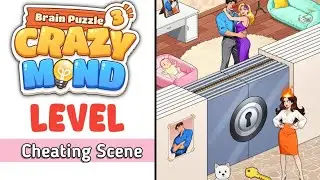 Прохождение игры Brain Puzzle 3 Crazy Mind, уровень 17, сцена с читерством.