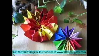 3d origami fireworks
