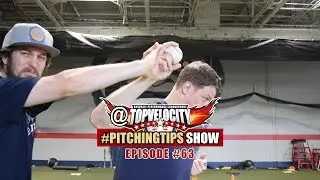 How to prevent pushing the ball when pitching? Ep63 @TopVelocity #PitchingTips Show