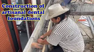 15-minute demonstration of traditional handmade house foundation construction techniques