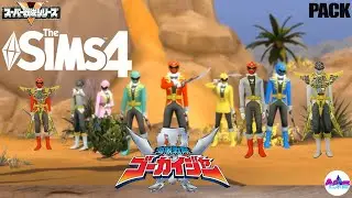 GOKAIGER PACK THE SIMS 4 CAS SUPER SENTAI GOKAIGER