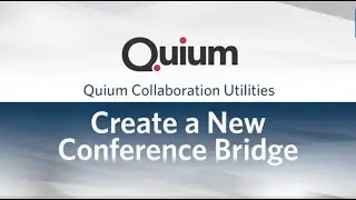 Create a New Conference Bridge