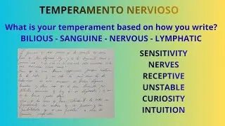 125 TEMPERAMENTO NERVIOSO y GRAFOLOGÍA