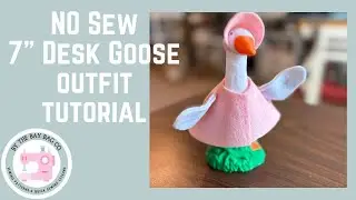 NO SEW Desk Goose Outfit Pattern - Dress, Hat and Wired Wings