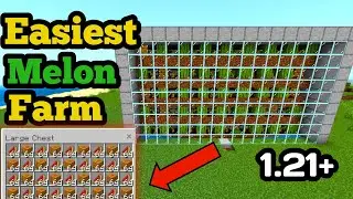 This Automatic Melon Farm Is INSANELY OP! | Easy and efficient | Bedrock 1.21+ |