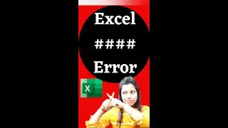Remove #### (Hashtag) Error in a Excel Cell #Excel #error #cells #viral #trending #youtubeshorts