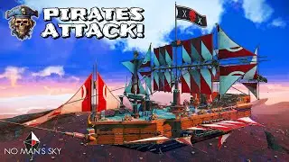 No Man's Sky | Base Build | Pirate Ship Battle