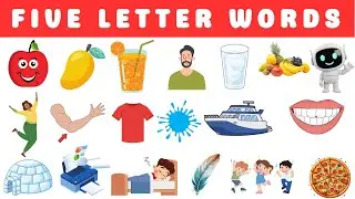 Learn to read five-letter words in English | 5 letter words |first words | Phonics for kids| Reading