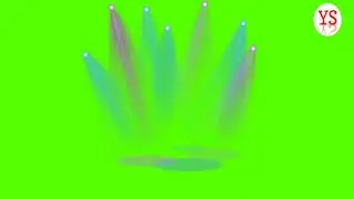 stage lights green screen