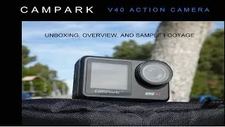 Campark V40 Action Camera - Unboxing, Review, Sample Footage