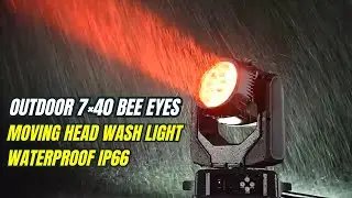 KWP1 740 Bee Eyes Waterproof Outdoor Moving Head Wash Light