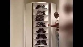 Rotating Shoe Rack With Swag