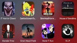 IT Horror Clown, Dark Ice Scream Town, Siren Head Horror Games, House of Slendrina, Slender Free ...