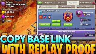 GLOBAL 61 RANK 6183 TROPHY PLAYER BASE LINK WITH REPLAY PROOF | TH16 PUSH BASE LINK | TH16 WAR BASE
