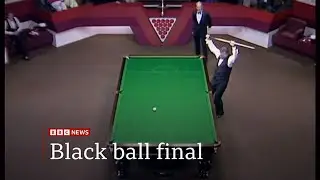 Snooker black ball final 40 years on and recreated by Taylor and Davis (UK/Global) 16/Apr/2025