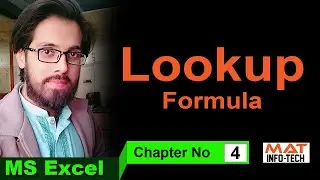 MS Excel - Lookup Formula | Chap # 4 | Mat info Tech