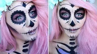 HALLOWEEN TUTORIAL | GIRLY SUGAR SKULL