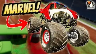 Набор шасси Beam-Monsters — Marvel встречает Monster Jam!