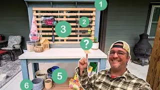 DIY Potting Bench with More Upgrades Than You Can Count