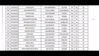 selection list of students for iconic Oav for the session 2025-26