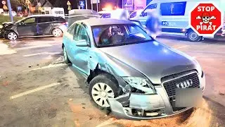 Trzeźwa kierująca powoduje kolizję z pijanym kierowcą w Olsztynie. STOP PIRAT