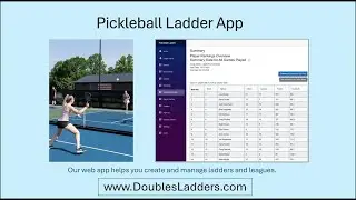 Pickleball Ladder App Overview