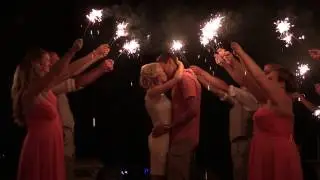 Shane and Mallory's Wedding Fireworks Exit