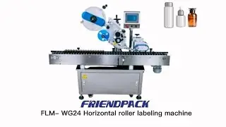 Horizontal roller labeling machine