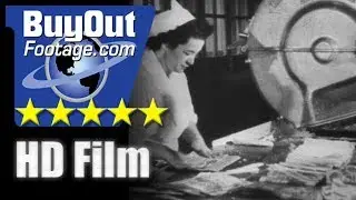 Processing and Hand Packaging Bacon 1940s