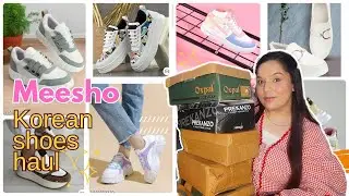 Meesho Footwears Haul ✨Huge* Meesho Korean shoes Haul 🎀 #meeshohaul #footwear #mtrendybutterfly