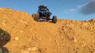 Axial wraith poison spyder and RC4WD Trail Finder 2 LWB hill climb
