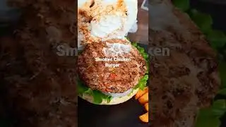 Smoked Chicken Burger | ByRushCreations #shorts