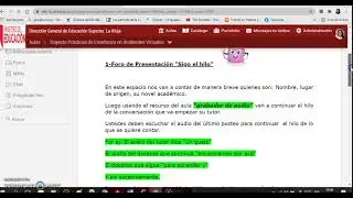 Recorrido del Aula Virtual Trayecto Formativo Pr&aacute;cticas de Ense&ntilde;anza en Ambientes virtuales