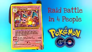 Mega CHARIZARD raid only 4 people it's very Hard to Defeat Him on Pokemon Go 🥲